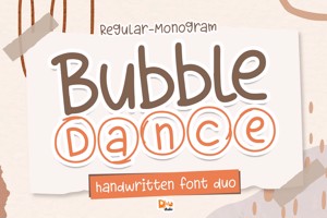 Bubble Dance Monogram