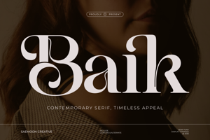 Related font Baik Personal Use Only