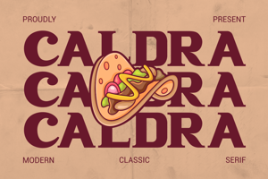 Related font Caldra