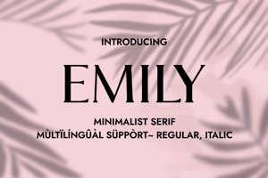 Related font Emily