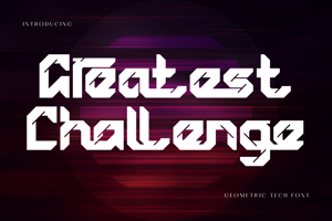 Related font Greatest Challenge