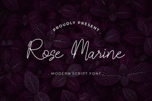 Related font Rose Marine Cursive Tattoo