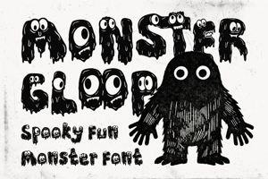Related font Monster Gloop