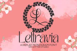 Related font Lettravia Monogram