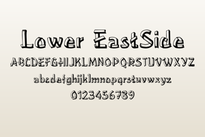 Related font Lower EastSide