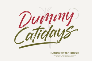 Related font Dummy Catidays VERSION