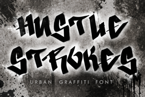 Related font Hustle Strokes