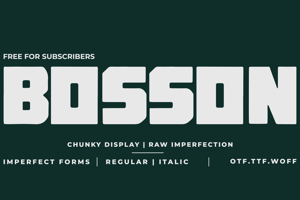 Related font BOSSON