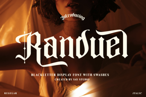 Related font Randuel DEMO