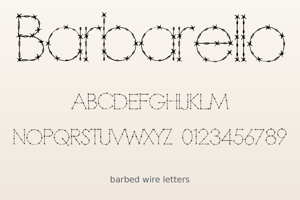 Related font Barbarello