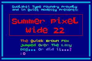 Summer Pixel Wide 22