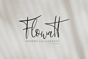 Flowatt Script Font
