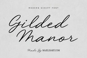 Related font Gilded Manor