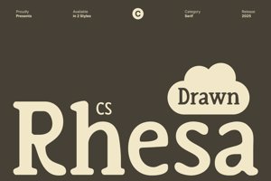 Related font CS Rhesa Drawn