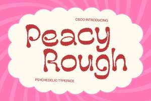 Related font Peacy Rough