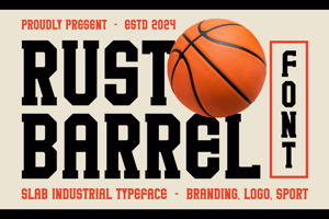 Related font Rust Barrel