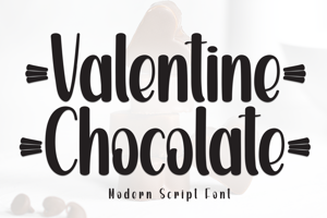 Related font Valentine Chocolate