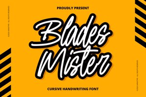 Related font Blades Mister