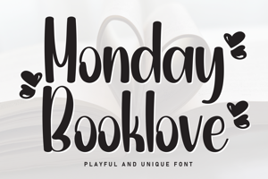 Related font Monday Booklove
