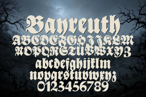 Related font Bayreuth
