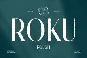 Related font Roku Rough