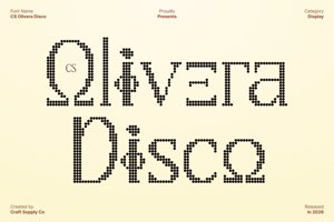 Related font CS Olivera Disco