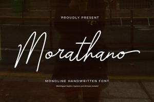 Related font Morathano