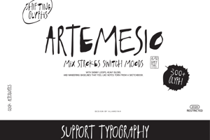 Related font Artemesio