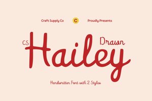 Related font CS Hailey Drawn