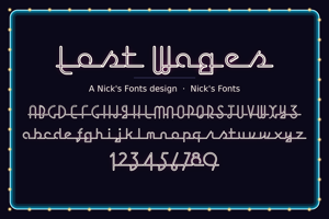 Related font Lost Wages