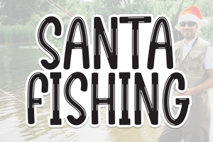 Related font Santa Fishing
