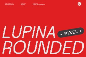 Related font Lupina Rounded Pixel