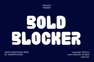 Related font Bold Blocker