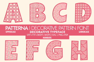 Related font PATTERNA