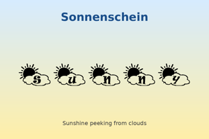 Related font Sonnenschein