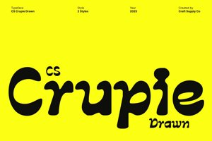 Related font CS Crupie Drawn