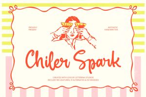 Related font Chiler Spark VERSION