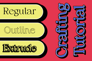 Related font Eleyna 3D