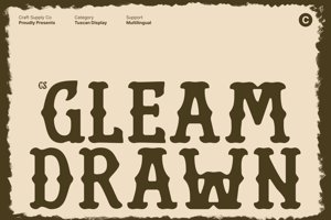 Related font CS Gleam Drawn