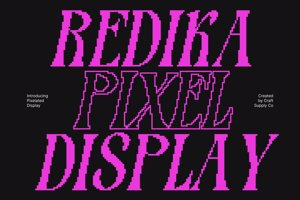 Related font Redika Pixel