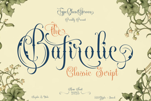 Related font Bafirolic