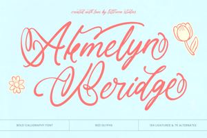 Related font Akmelyn Beridge VERSION