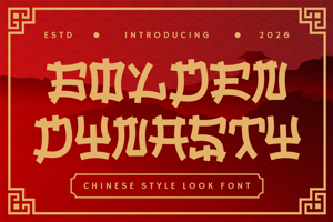 Related font Golden Dynasty