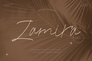 Related font Zamira