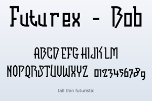 Related font Futurex - Bob