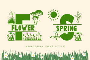 Flower Spring Monogram