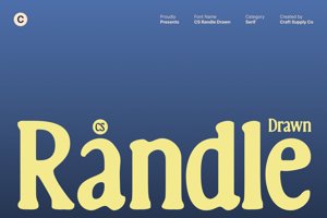 Related font CS Randle Drawn