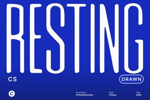 Related font CS Resting Drawn