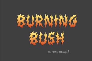 Related font Burning Bush