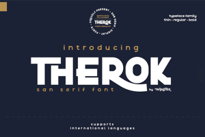 Related font Therok Reg Personal